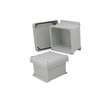 Picture of 6x6x4 Inch UL® Listed Weatherproof Industrial NEMA 4X Enclosure Only with Corner Screws
