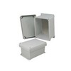 Picture of 8x6x4 Inch UL® Listed Weatherproof NEMA 4X Enclosure w/Aluminum Mounting Plate, Corner Screws