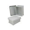Picture of 10x8x5 Inch UL® Listed Weatherproof Industrial NEMA 4X Enclosure Only with Corner Screws