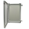 Picture of 24x16x9 Inch Weatherproof NEMA 4X Enclosure with Blank Non-Metallic Mounting Plate