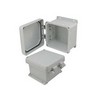 Picture of 6x6x4 Inch UL® Listed Weatherproof Industrial NEMA 4X Enclosure Only with Non-Metallic Hinges