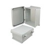 Picture of 10x8x5 Inch UL® Listed Weatherproof NEMA 4X Enclosure, Non-Metal Mounting Plate, Non-Metallic Hinges