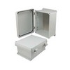 Picture of 10x8x5 Inch UL® Listed Weatherproof NEMA 4X Enclosure w/Aluminum Mounting Plate, Non-Metallic Hinges