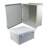 Picture of 18x16x8 Inch UL® Listed Weatherproof NEMA 4X Enclosure w/Aluminum Mount Plate, Non-Metallic Hinges