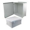 Picture of 18x16x8 Inch UL® Listed Weatherproof Industrial NEMA 4X Enclosure Only with Non-Metallic Hinges