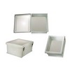 Picture of 18x16x8" UL® Listed Weatherproof Windowed NEMA 4X Enclosure with Blank Starboard Mounting Plate