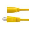 Picture of NEMA 5-15P to NEMA 5-15R, SJT 14 AWG x 3C 105 deg C- 100 Feet