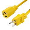 Picture of NEMA 5-20P to NEMA L5-20R, SJTOW 12 AWG x 3C 105 deg C- 50 Feet