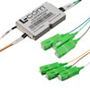 Picture of Passive CWDM, Compact Demux, 4 channel, starting at 1551nm, 20 nm spacing, 900um 1m fiber, SC-APC w/ Express Port