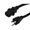 Picture of Universal CPU Power Cord - Nema 5-15P to C13 - 15 Amp - 6 FT - Black