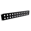 Picture of 3.5"x19" (2U)  24 Port Keystone Slot Panel