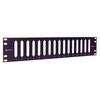 Picture of 3.5" X 19" Blank Panel w/ 16 Universal DB37/HD62 Cutouts, Black