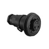 Picture of Bulgin Inline Cable Connector PX0737 Series 2 Contact Plug Screw Termination (with contacts) 6mm-8mm Cable Black Insert And Gland Nut