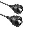 Picture of Bulgin PX0838 Series Overmould Flex Connector, Pre-Wired Patch Cord IP68 RJ45 to IP68 RJ45 3M Cable