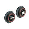 Picture of Bulgin PX0848 Series Rear Panel Mount Connector, USB Sealed B Socket Front of Panel to Standard A Socket Rear of Panel