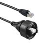 Picture of Bulgin PX0897 Series Overmould Flex Connector, Pre-Wired Patch Cord IP68 RJ45 to Shielded RJ45 3M Cable