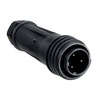 Picture of Bulgin Inline Cable Connector PX0921 Series 3-Contact, Plug, 13mm-15mm Cable, Polyamide, 600 V, (Yellow Gland)
