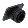 Picture of Bulgin Flange Panel Mount Connector PX0941 Series 2-Contact, Plug, Polyamide, 600 V