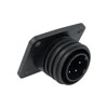 Picture of Bulgin Flange Panel Mount Connector PX0941 Series 10-Contact, Plug, Polyamide, 250 V