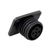 Picture of Bulgin Flange Panel Mount Connector PX0941 Series 10-Contact, Socket, Polyamide, 250 V