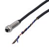 Picture of Contact Sensor, cylindrical, threaded M6, stainless steel, NPN on-off, 1.2mm range, 1um repeat accuracy, 1m 3-wire cable
