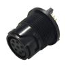 Picture of Bulgin 4000 Series 6 Contact Receptacle, Male Pins Solder