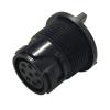 Picture of Bulgin 4000 Series 6 Contact Receptacle Housing Panel Mount, Through Hole UV Resistant