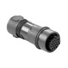 Picture of Bulgin Inline Cable Connector PXP6011 Series 8 Contact Socket Crimp/Solder Term 7mm-9mm Cable, Plastic