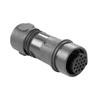 Picture of Bulgin Inline Cable Connector PXP6011 Series 16 Contact Socket Crimp/Solder Term 9-10mm Cable, Plastic