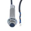 Picture of Photoelectric Sensor, M12 x 60mm, NPN NO, Diffuse Reflection 0.3 meter Range, 2 meter 3-wire Cable, IP67, Brass