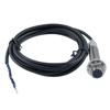 Picture of Photoelectric Sensor, M12 x 60mm, NPN NO, Diffuse Reflection 0.3 meter Range, 2 meter 3-wire Cable, IP67, Brass