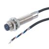 Picture of Photoelectric Sensor, M12 x 60mm, PNP NO+NC, Diffuse Reflection 0.3 meter Range, 2 meter 4-wire Cable, IP67, Brass