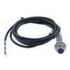 Picture of Photoelectric Sensor, M12 x 60mm, PNP NO+NC, Diffuse Reflection 0.3 meter Range, 2 meter 4-wire Cable, IP67, Brass