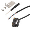 Picture of Photoelectric Sensor, Square PBT housing, L.on/D.on selectable, PNP NO, retro-reflection, Sensing distance 200cm, 2m 3-wire cable