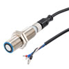 Picture of Ultrasonic Proximity Sensor, Cylindrical, M18 threaded, Ni-plated Brass, 4-20 mA, Sensing Range 30 to 300 mm, 4-pin A-coded M12 connector