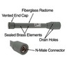 Picture of 2.4 GHz 4 dBi Desktop Omni Antenna - 4ft RP-SMA Connector
