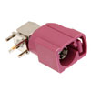 Picture of FAKRA Jack Right Angle Connector Solder Attachment Thru Hole PCB, Violet Color