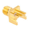 Picture of RF PCB Connector, SMA, Female,  Up to 18 GHz, Edge Mount, Straight, 0.037 inch PCB Thickness