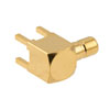 Picture of RF PCB Connector, SMB Jack right angle,  DIP (Thru Hole)