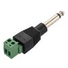 Picture of Mono Plug 1/4 Inch Male to Terminal Block 2 pin Connector
