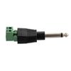 Picture of Mono Plug 1/4 Inch Male to Terminal Block 2 pin Connector