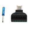 Picture of RJ45 8P8C Male to Terminal Block 8 pin Connector