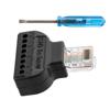 Picture of RJ45 8P8C Male to Terminal Block 8 pin Connector