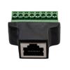 Picture of Toolless RJ45 8P8C Female to Terminal Block 8 pin Connector