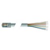 Picture of Flat Modular Cable, RJ45 (8x8) / Tinned End, 10.0 ft