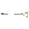 Picture of Flat Modular Cable, RJ11 (6x4) / Spade Lug, 10.0 ft