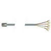Picture of Flat Modular Cable, RJ11 (6x4) / Spade Lug, 1.0 ft