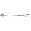 Picture of Flat Modular Cable, RJ11 (6x4) / Tinned End, 1.0 ft