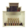 Picture of Modular Coupler, RJ12 (6x6), Straight Wired