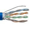 Picture of Category 6a 10gig Ethernet Bulk Cable, Shielded F/UTP, 28AWG Stranded 4-Pair Slim-Line, CMP Plenum and 105C Jacket, Blue, 500FT